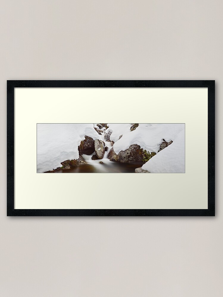Alternate view of Rocky Valley Stream, Falls Creek, Victoria Australia Framed Art Print