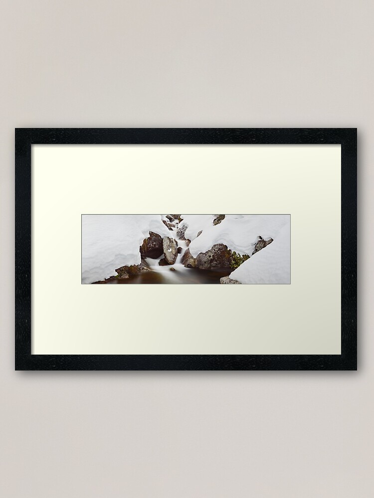 Alternate view of Rocky Valley Stream, Falls Creek, Victoria Australia Framed Art Print
