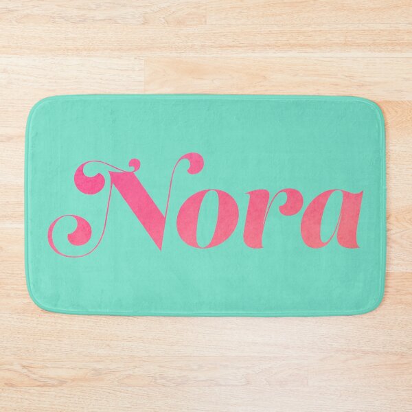 Item preview, Nora pink watercolor design girl's name designed and sold by ComicKitsch.