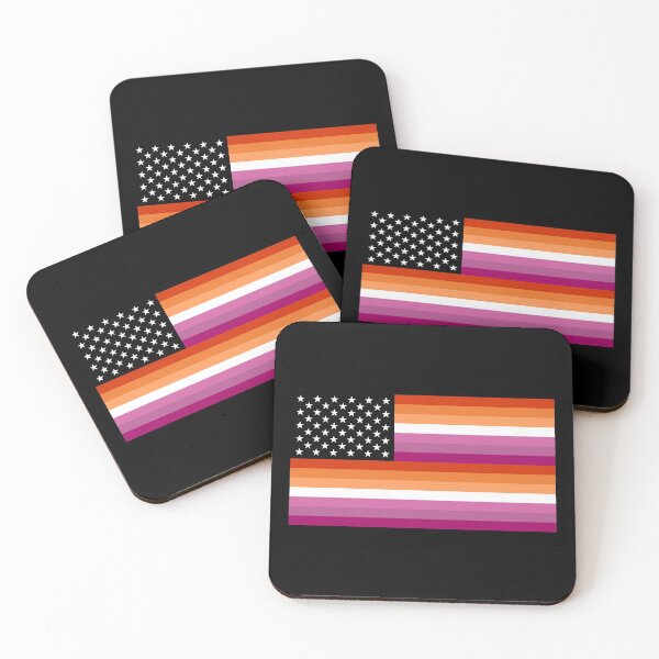Item preview, Lesbian American Flag designed and sold by joshcartoonguy.