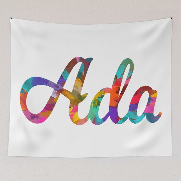 Item preview, Ada abstract painting girl's name designed and sold by ComicKitsch.