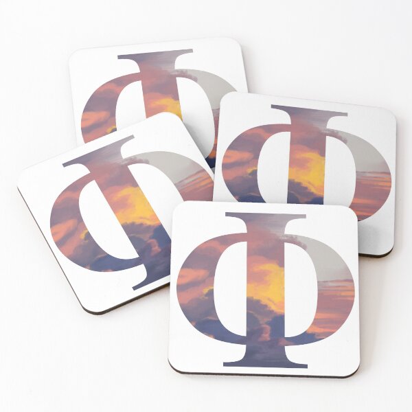 Item preview, Phi Sunset | Greek Letters designed and sold by ArtbyAbbyLamdan.