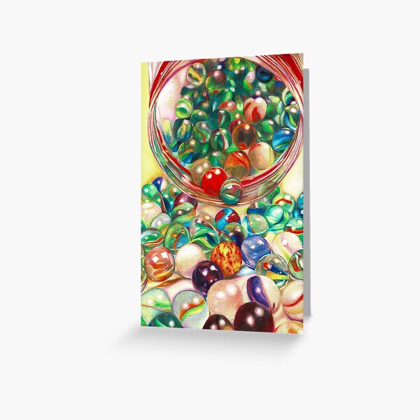 Marbles Greeting Card
