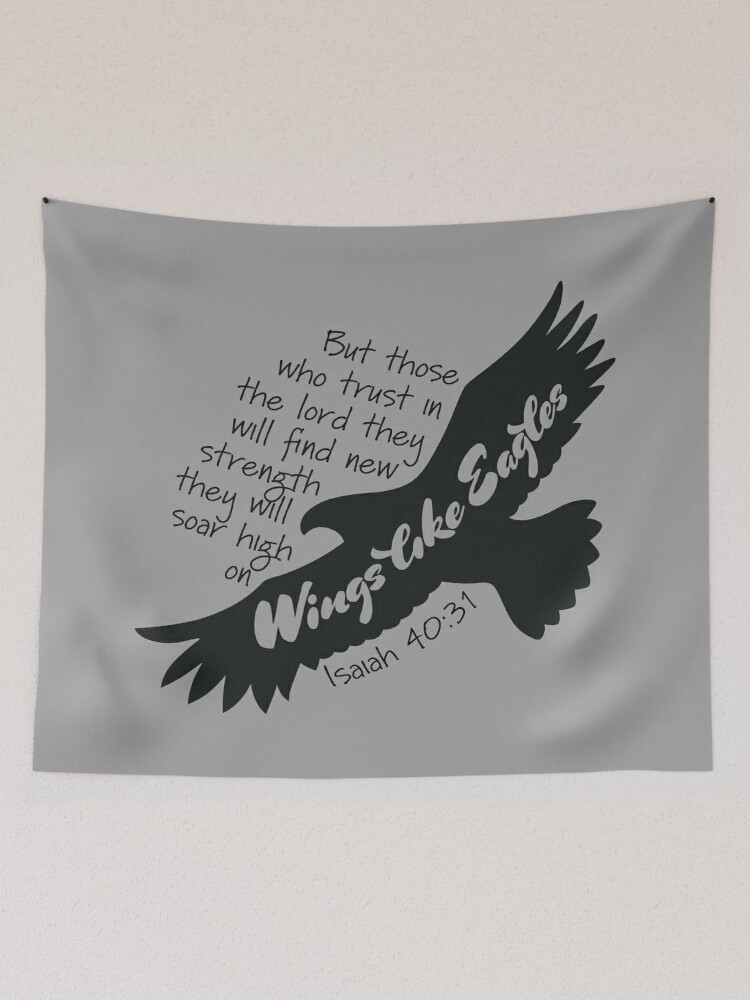 Wings Like Eagles Bleach Wash Tee