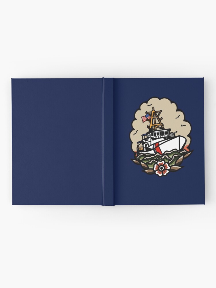Alternate view of Underway Coast Guard Fast Response Cutter Traditional Tattoo Flash Hardcover Journal