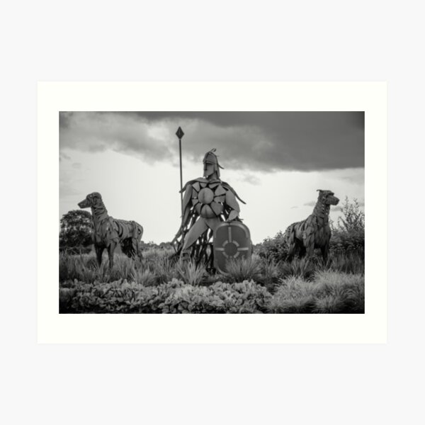 Fionn Mac Cumhaill and his hounds Art Print