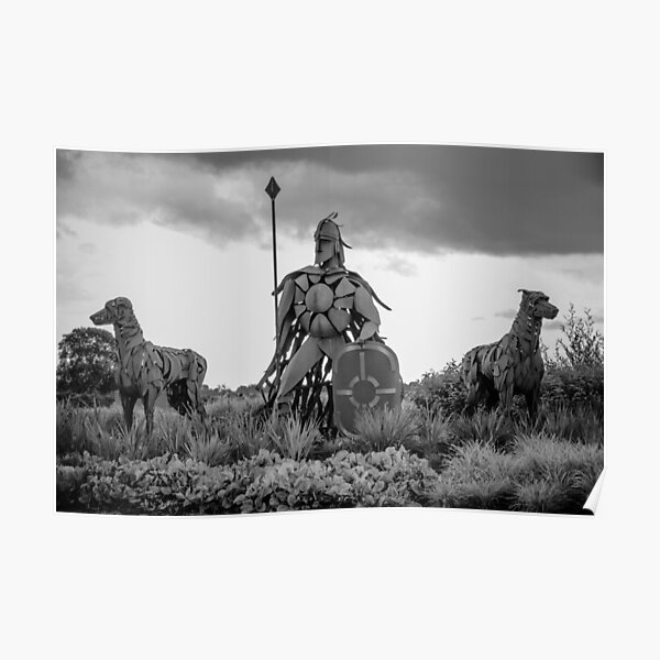 Fionn Mac Cumhaill and his hounds Poster