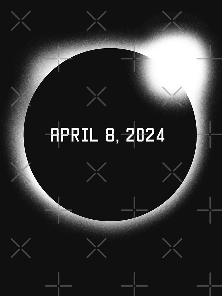 total-solar-eclipse-april-8-2024-t-shirt-by-melvtec-redbubble