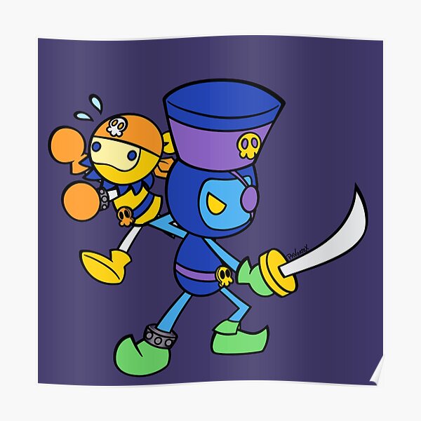 Pirate Bomber Subordinate Bomber Super Bomberman R Style Poster By Pkvortex Redbubble - bomberman and his new pet roblox