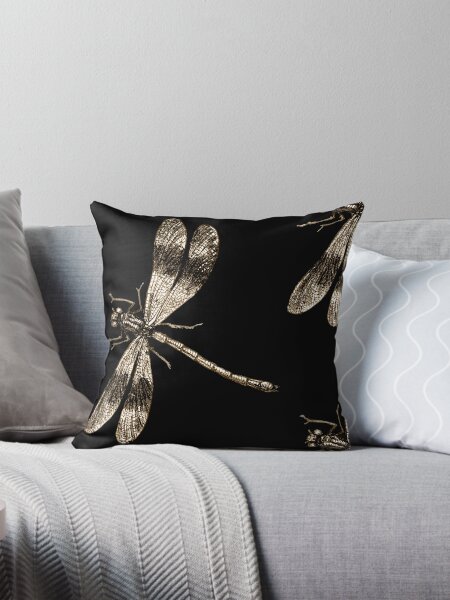 Item preview, Golden Dragonflies - Dragonfly Vintage Fine Art  designed and sold by Gascondi.