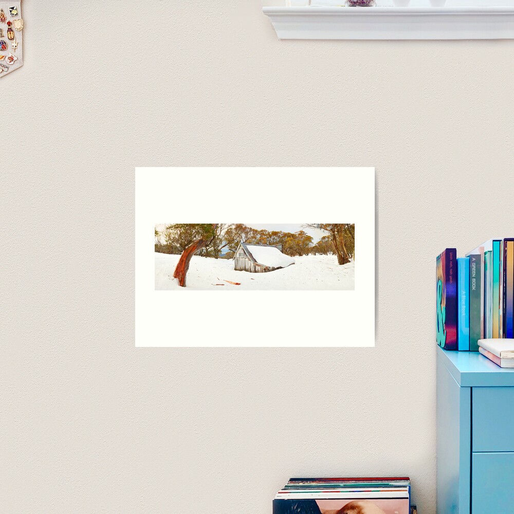 Snowed In, Wallace Hut, Falls Creek, Victoria, Australia Art Print