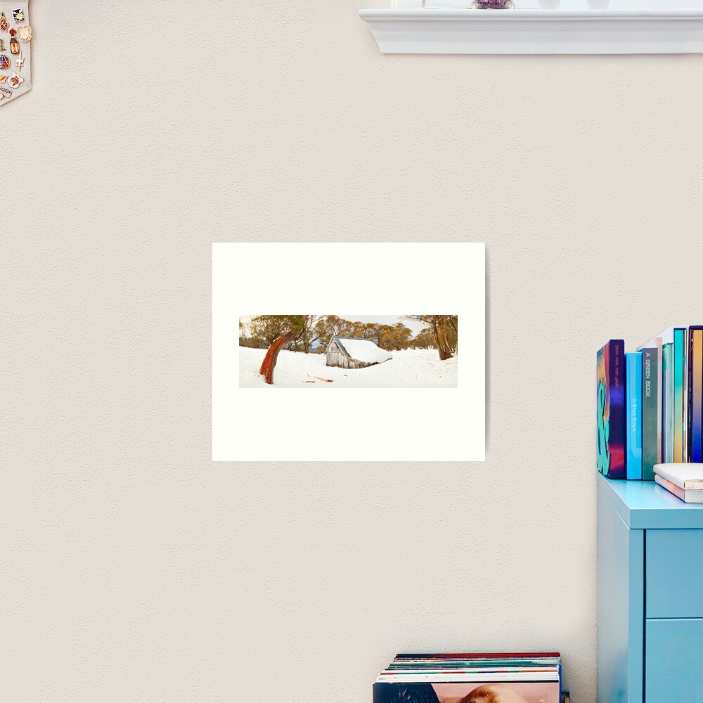 Snowed In, Wallace Hut, Falls Creek, Victoria, Australia Art Print