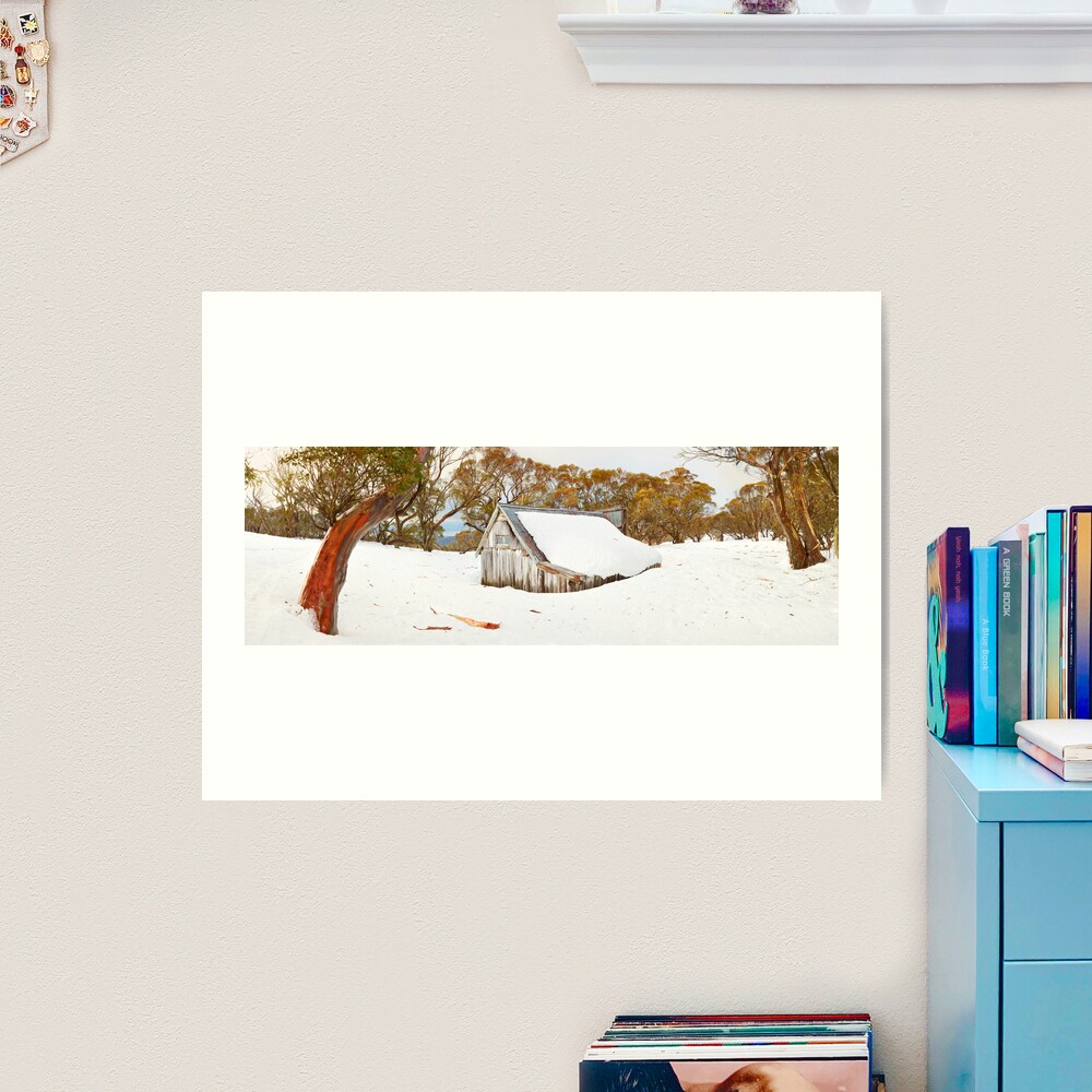 Snowed In, Wallace Hut, Falls Creek, Victoria, Australia Art Print