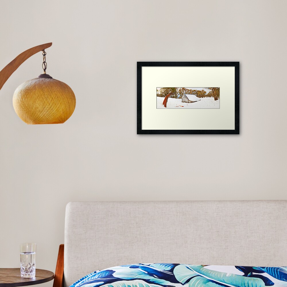 Snowed In, Wallace Hut, Falls Creek, Victoria, Australia Framed Art Print