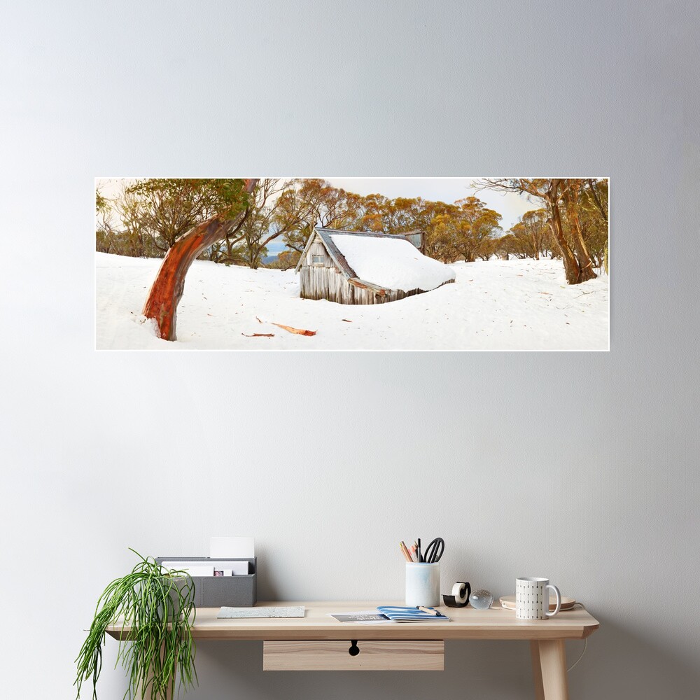 Snowed In, Wallace Hut, Falls Creek, Victoria, Australia Poster