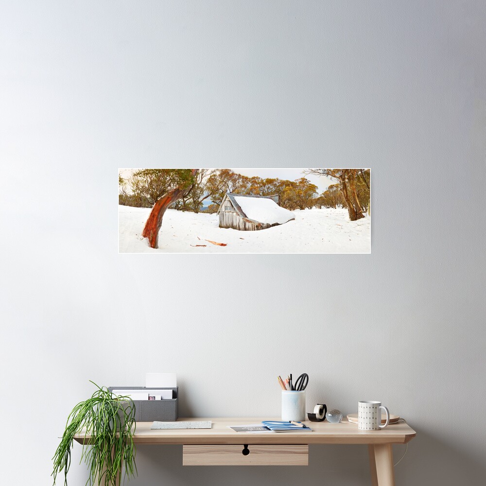 Snowed In, Wallace Hut, Falls Creek, Victoria, Australia Poster