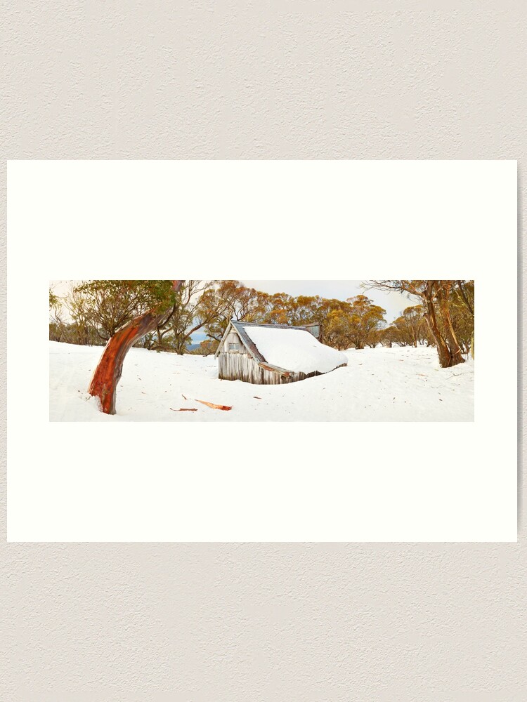 Alternate view of Snowed In, Wallace Hut, Falls Creek, Victoria, Australia Art Print