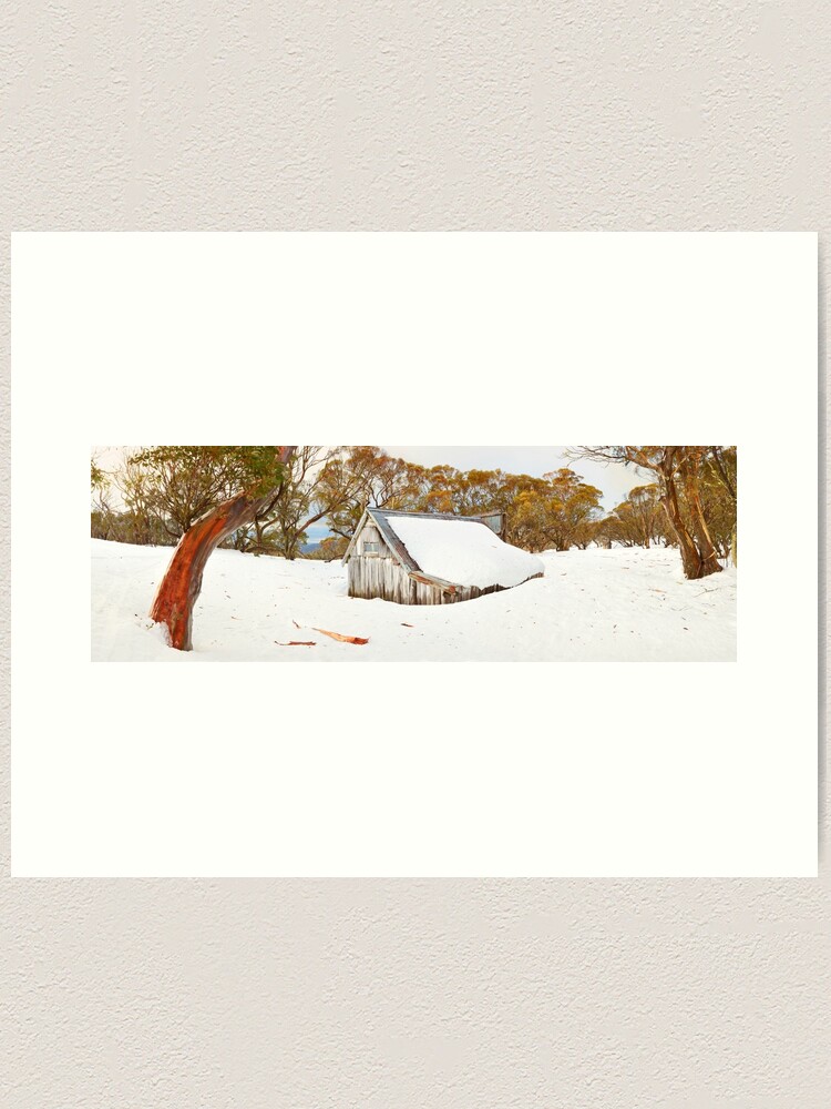 Alternate view of Snowed In, Wallace Hut, Falls Creek, Victoria, Australia Art Print