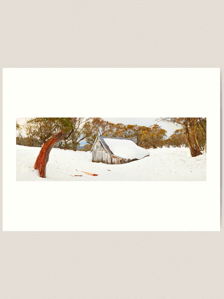 Alternate view of Snowed In, Wallace Hut, Falls Creek, Victoria, Australia Art Print