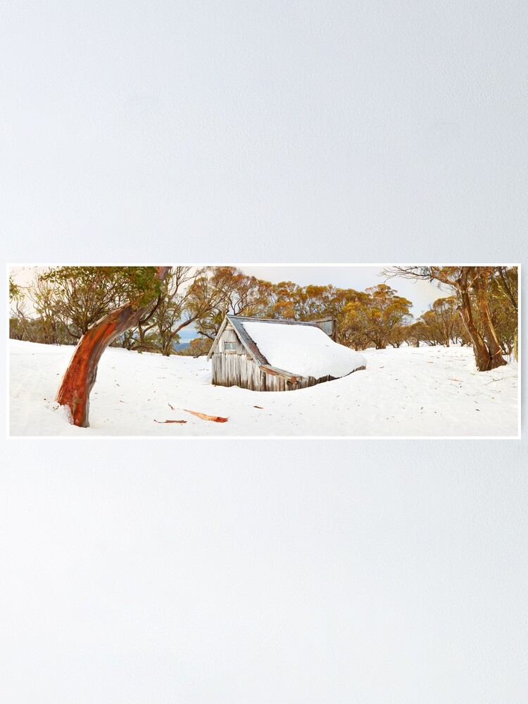 Alternate view of Snowed In, Wallace Hut, Falls Creek, Victoria, Australia Poster