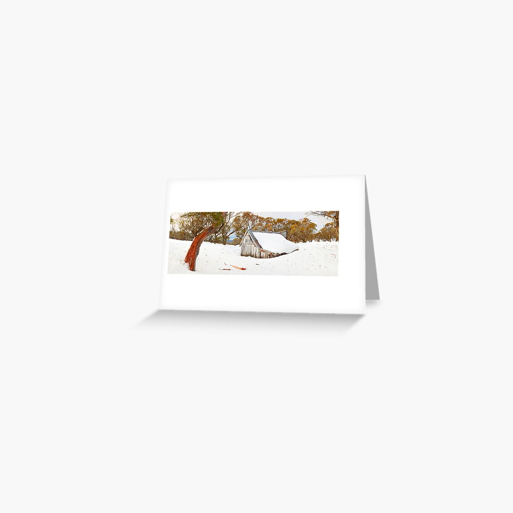 Snowed In, Wallace Hut, Falls Creek, Victoria, Australia Greeting Card