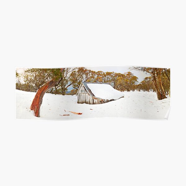 Snowed In, Wallace Hut, Falls Creek, Victoria, Australia Poster