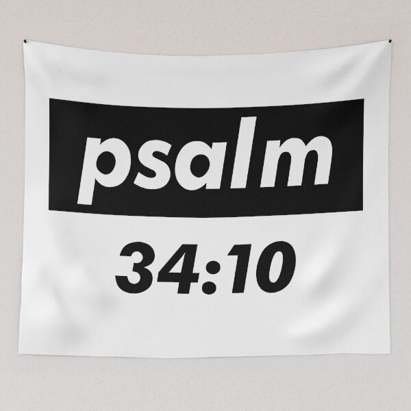 Item preview, Psalm 34:10 Those Who Seek The Lord Lack No Good Thing. Quote The Bible designed and sold by ProjectX23.