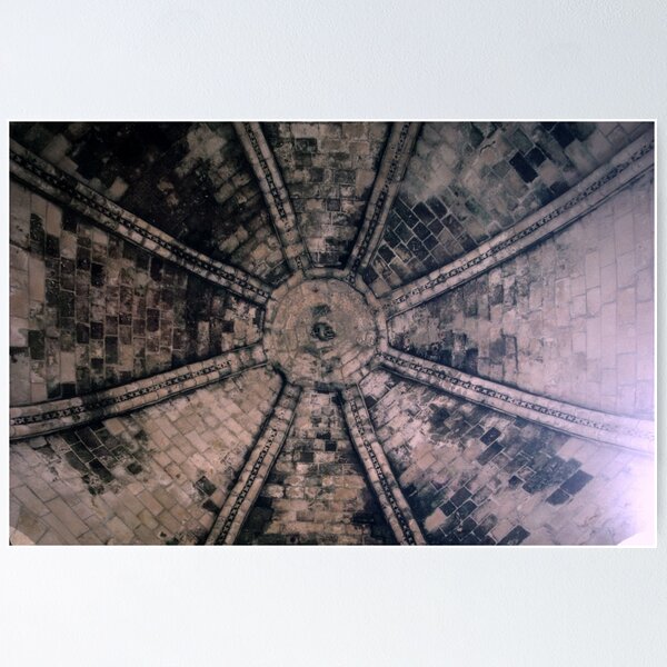 Item preview, Ceiling of round chapel of Knights Templar grounds of Cathedral Laon France 19840507 0057  designed and sold by Fred Mitchell.