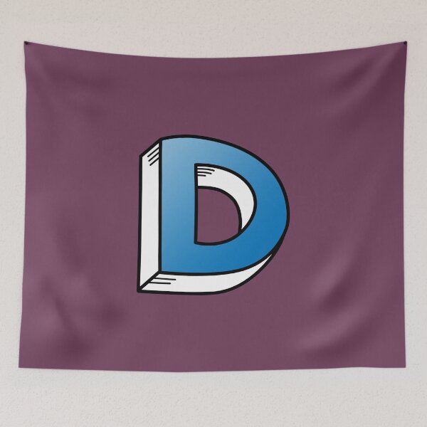 Item preview, The Letter D - Blue designed and sold by FinlayMcNevin.