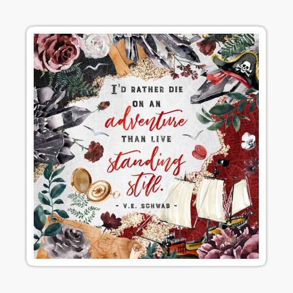 Item preview, I'd rather die on an adventure designed and sold by Stella Bookish Art.