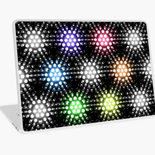 Lights - hexagon rainbow Laptop Skin