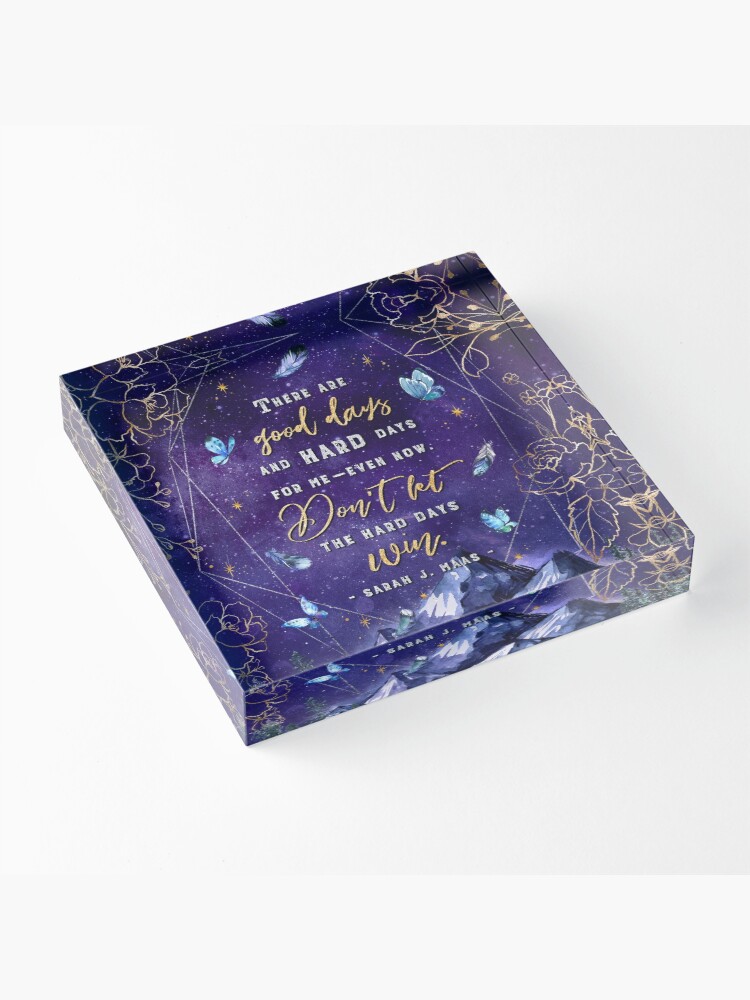 Alternate view of There are good days Acrylic Block