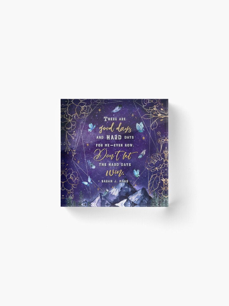 Alternate view of There are good days Acrylic Block