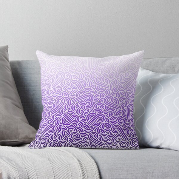 Item preview, Ombré purple and white swirls doodles designed and sold by savousepate.