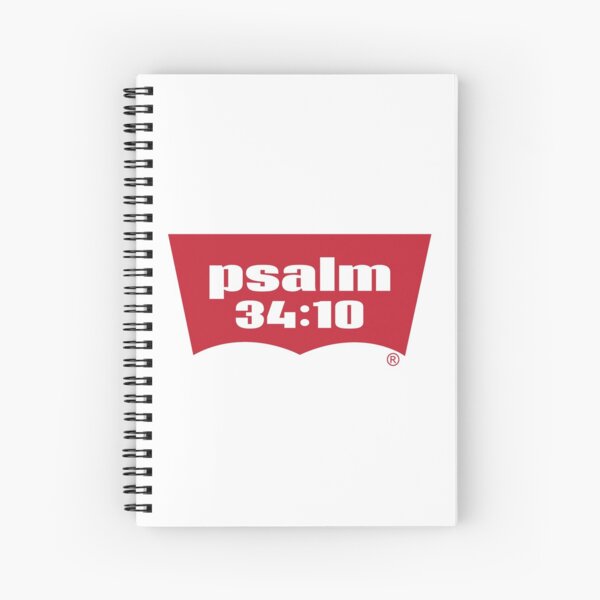 Psalm 34:10 Those Who Seek The Lord Lack No Good Thing. Quote The Bible Spiral Notebook