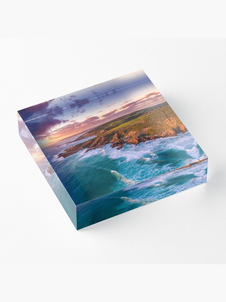 Alternate view of Wyadup Rocks at Sunset Acrylic Block