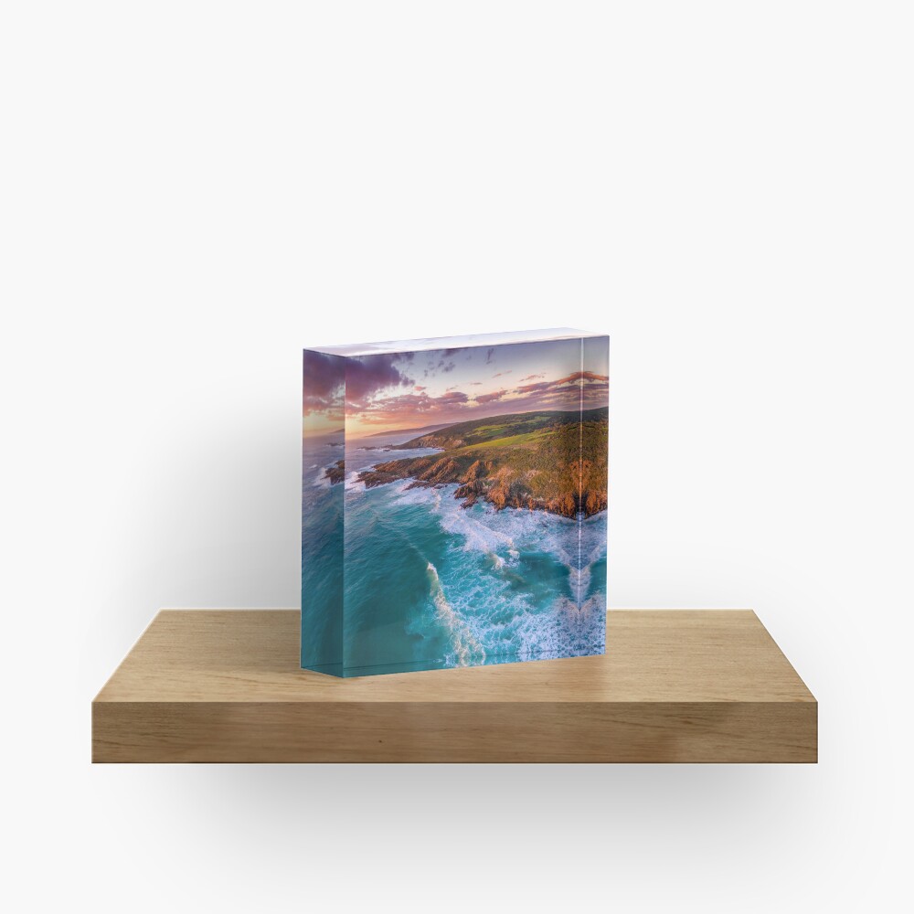 Wyadup Rocks at Sunset Acrylic Block