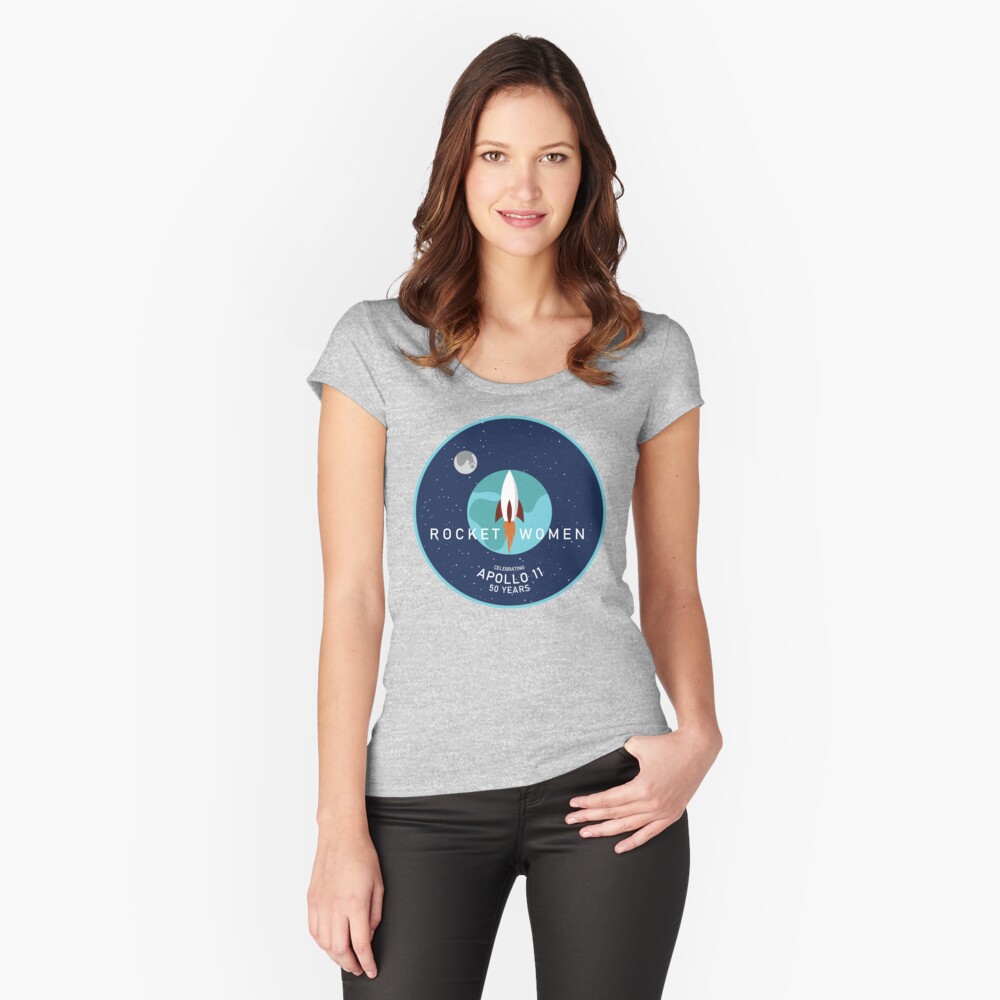 Item preview, Fitted Scoop T-Shirt designed and sold by RocketWomen.