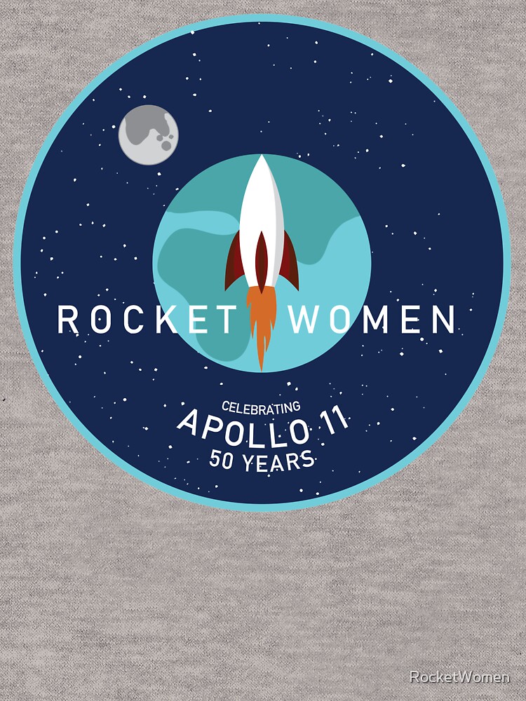 Thumbnail 7 of 7, Essential T-Shirt, Rocket Women - Apollo 11 50th Anniversary Logo designed and sold by RocketWomen.
