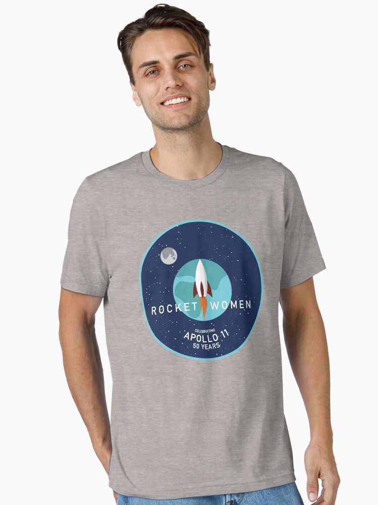 Thumbnail 1 of 7, Essential T-Shirt, Rocket Women - Apollo 11 50th Anniversary Logo designed and sold by RocketWomen.