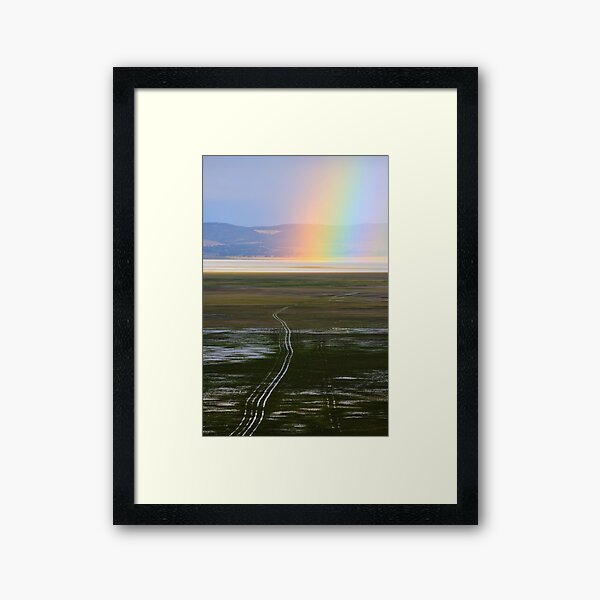 Lake George Rainbow Framed Art Print