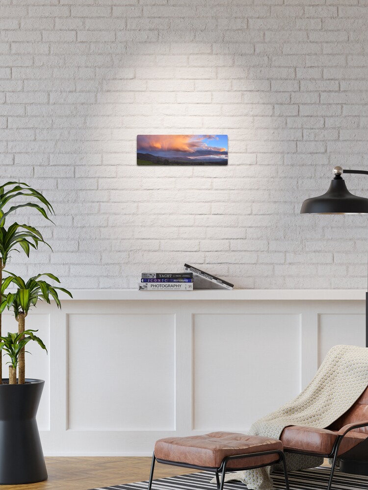 Thumbnail 1 of 4, Metal Print, Stormy Sunset over Happy Valley, Myrtleford, Victoria, Australia designed and sold by Michael Boniwell.