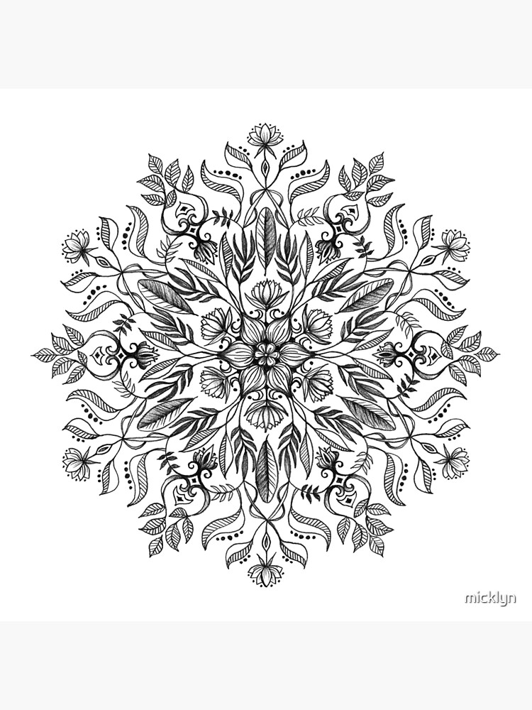 Thrive - Monochrome Mandala by micklyn