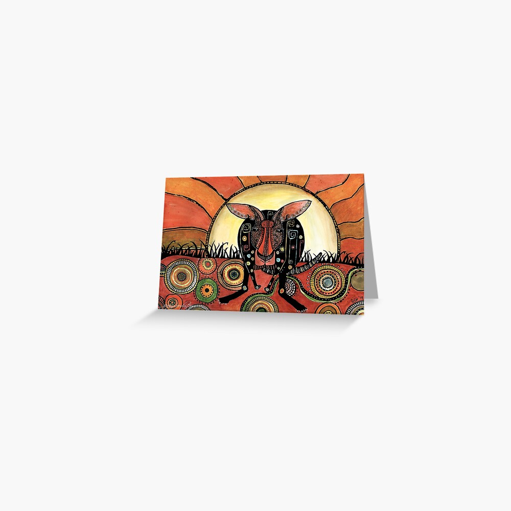 Kanga Greeting Card