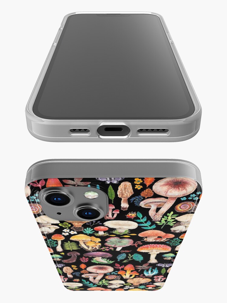 Alternate view of Pattern - colorful hand draw fungus iPhone Case