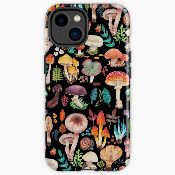 Pattern - colorful hand draw fungus iPhone Tough Case