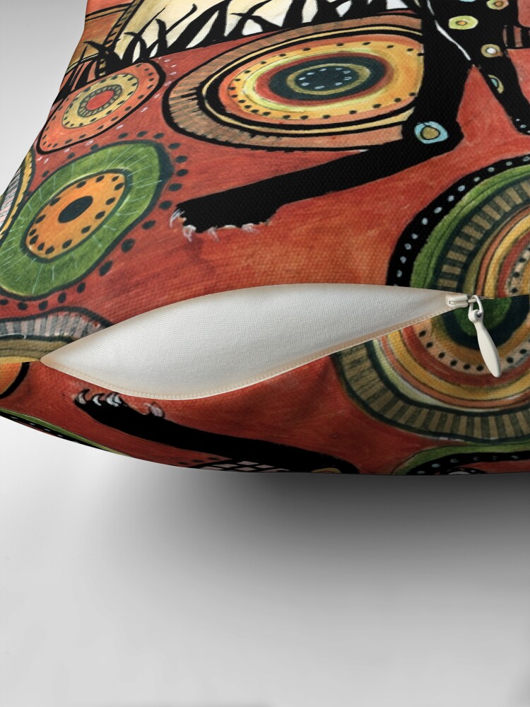 Thumbnail 2 of 4, Pillow, Kanga designed and sold by dishmoptop.