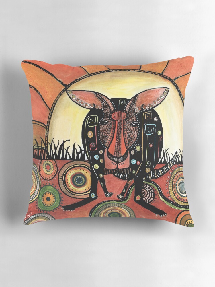 Thumbnail 3 of 4, Pillow, Kanga designed and sold by dishmoptop.