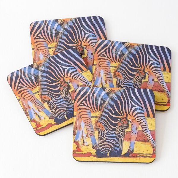 Item preview, Brilliant Zebra Crossing Pop Art Safari Wildlife Photography - Digitally Enhanced designed and sold by OnPointLGBTStyles.