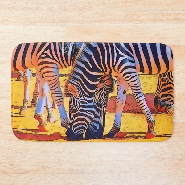 Item preview, Brilliant Zebra Crossing Pop Art Safari Wildlife Photography - Digitally Enhanced designed and sold by OnPointLGBTStyles.